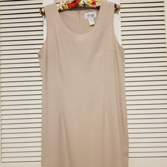 DJ Summers Tan Dress with Jacket 12P - Picture 1 of 4